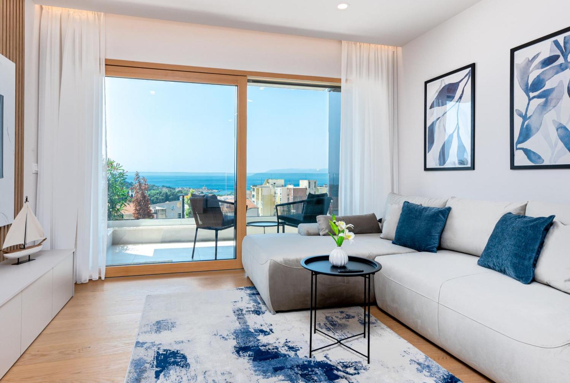 Luxury Adria Sea City & Mountain View Apartment Макарска Екстериор снимка