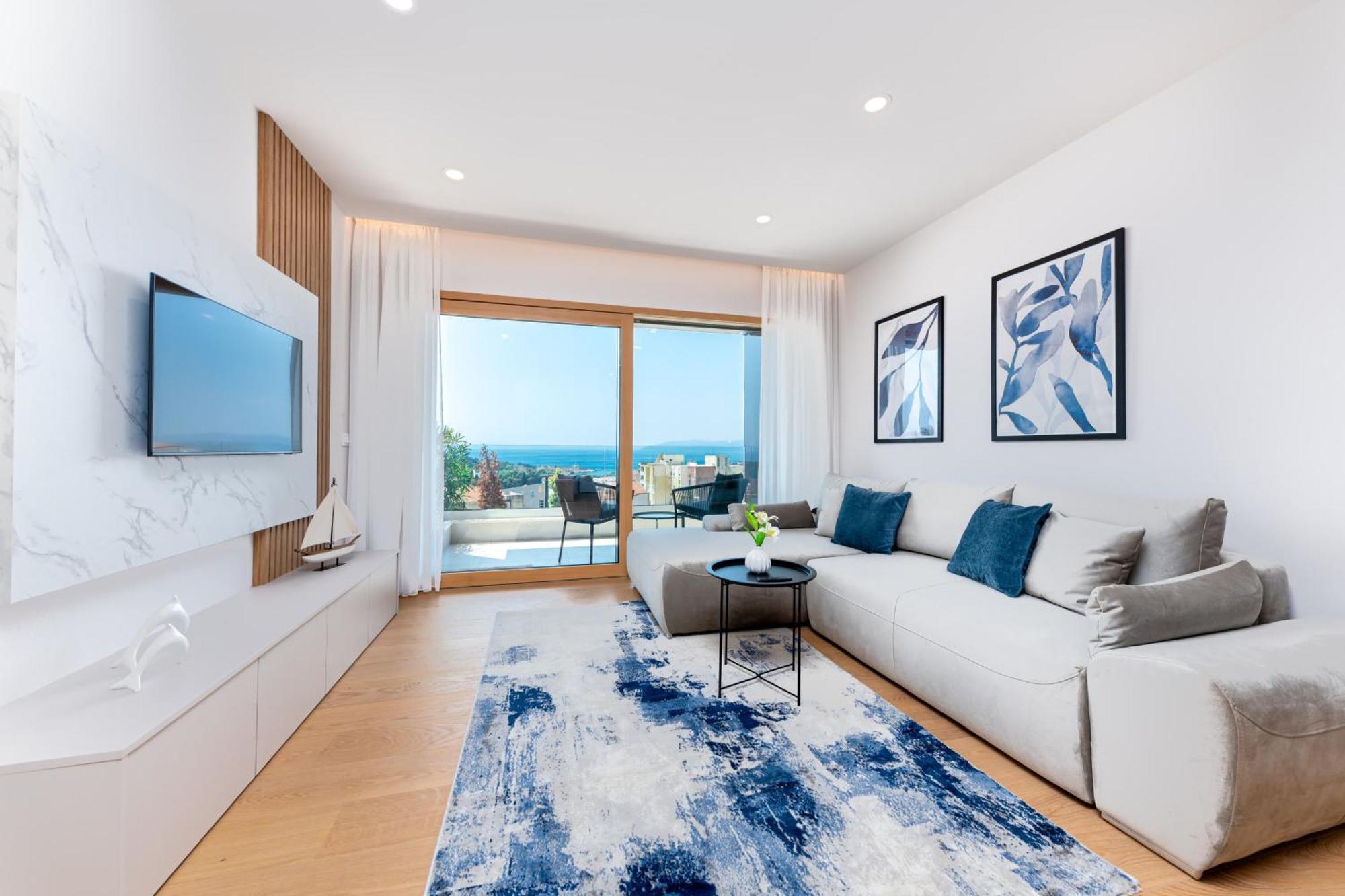Luxury Adria Sea City & Mountain View Apartment Макарска Екстериор снимка